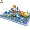 Big Fiberglass Plastic Water Play Equipment Kids Park Water Slide for Swimming Pool