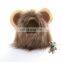 Pet Costume Lion Mane Wig for Dog Cat Halloween Dress Up With Ears
