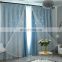 Costom Wholesale Ready Made Solid Color Modern Double Layer Sun Shade Sheer Fabric Luxury Lace Designer Blackout Curtains