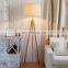 Simple Nordic wooden bedroom living room three-legged floor lamp