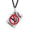 Car Luxury Interior Accessories Car Hanging Pendant Acrylic No Smoking Warning Sign Creative Fashion Auto Interior Accessories