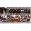 New arrival high quality wood royal antique sofa set furniture pure leather living room sofas