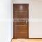 Prehung solid slab modern style custom wooden bedroom office single interior Guangzhou flush wood doors designs supplier
