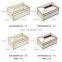 Tissue Box New Modern Home Decorative Container Luxury Gold Facial Car Holders Cover Metal Mirror Acrylic Glass Paper Tissue Box