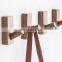 household wall hanger walnut wood wall coat hook beech hanging rack for decoration