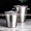 Top Sale Countertop Promotional Custom Wholesale Metal Silver Exclusive Steel Stainless Ice Bucket