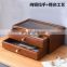 Factory direct double layer jewelry box storage wooden jewelry display with drawer