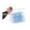 Desktop Acrylic Mask Storage Box With Hinged Top Loading Door For Earloop Style Masks