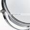 Stainless steel double-sided cosmetic mirror 360 degree rotation mirror magnifying 1X2X makeup mirror