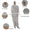 Disposable Dental Lab Jackets White Coverall Polypropylene Suit