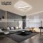HUAYI China Manufacturer Aluminum Luxury Square Round Modern 40W 66W 96W Decoration LED Ceiling Light