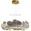 Northern European Acrylic Leaf Chandelier New Design Ceiling Gold Pendant Lamp