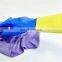 Double color flock lined household latex gloves