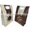 Factory Printing dry fruit nuts oatmeal 8 side gusset bag with handle customized packaging flat bottom bag with zipper