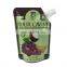Custom printed liquid drinking juice beverage bag 250ml stand up spout pouch for vodka / red wine