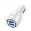 Wholesale Universal 10W 2A USB Adapter dual usb car charger  Mobile Phone USB Qc3.0 laptop car charger
