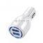 Wholesale 10W 2A USB Adapter Dual 2 Port Universal Mobile Phone USB Qc3.0 Car Charger for iPhone