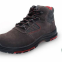 anti-static leather puncture resistant Safety Shoes with Rubber Bottom, steel toe and shock absorb PU