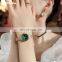 SHENGKE  Trendy Bracelet Watches For Lads Green Face Woman Watch Love Waterproof Handwatch Luxury