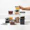 6 pieces BPA Free Plastic Cereal Containers with Easy Lock Lids Kitchen Airtight food storage Containers