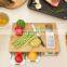 Bamboo Cutting Board Juice Groove With 3 Drawer Tray And Locking Lid