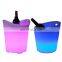 Bigger Size LED Ice Bucket For Party Whiskey Beverage led Wine Chiller plastic led lighted ice bucket wine cooler box