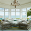 Customized free standing aluminum sunroom garden glass house