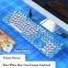 Hotswappable keyboard Volume Button white+blue mix color keycaps keyboard usb wired mechanical gaming keyboard