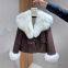 Woolen collar suede fur women's goose down inner lining fox fur jacket
