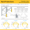Rack Protector Upright Guard Warehouse Storage Racking Upright Protector Safety Barrier Anti Collision Guardrails