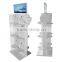 Hot Sell Pop Floor Display Stand With Lcd Video Player Integrated For Attractive