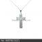 Silver Cross Pendant With 925 Natural Stone Pendant for Children Gift Party Occasions Charms