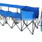 Four-seat folding chair with cup holder and cooler table