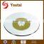 round transparent glass rotating restaurant lazy susan