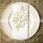 Dinner Napkins GOLD and WHITE Like Cloth Disposable Paper napkins (60ct)