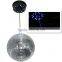 sound control motor hanging mirror ball can 360 rotating