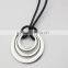 Handmade Stainless Steel Circle Pendant Necklace