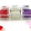 flat top 3/set scented candles soy candles in square jar holder with PVC package