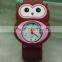 multi colors gents silicone slap watch for men water resistant with slap straps
