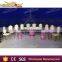 golden stainless steel frame half round dining table / half round table