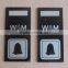 6H anti scratch touch control door bell acrylic panel