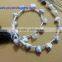 Dendrite Opal Faceted 6*6 mm 35 Cts Trillion Side Drilled 6 Inches Strand Length Natural Loose Gemstones