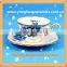 YF27023 Ceramic Tea Cup And Saucer With Golden Rim