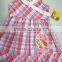 lovely ruffle dresses girls plaid halter dress baby toddler girl dresses