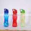 2016 BPA free plastic material drinking water bottle child water bottle with rubber straw
