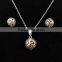 Online Shopping Silver Round Beads Jewelry Set