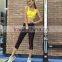 Fashion High Quality Womens Sports Gym Mesh Breathable Pants Cycling Fitness Leggings Capris Stretch Pants