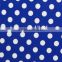 best selling product white dot on dark blue poly milk fiber fabric Spandex Fabric 4way strentch