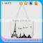 New White Paris Eiffel Tower City Women Tote Bag Shoulder Bag Handbag Canvas