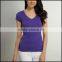 bulk v-neck t shirt and t-shirt women made in Guangzhou china with nice quality